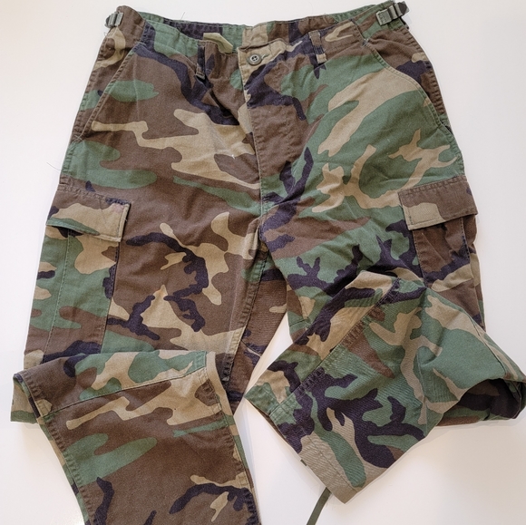 Authentic Cold War NATO issued Camo Pants Adjustable up to Size 32
